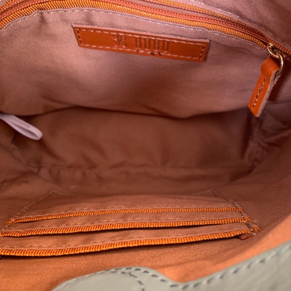 Hobo Teal Pier Leather Purse Small Crossbody Lightweight Bag Adjustable Strap - Picture 12 of 14